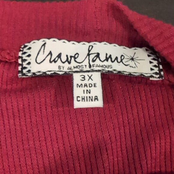 3/$20 Crave Fame By Almost Famous Wrap Top Short Sleeve Cut Out Vneck Ribbed - Picture 10 of 11